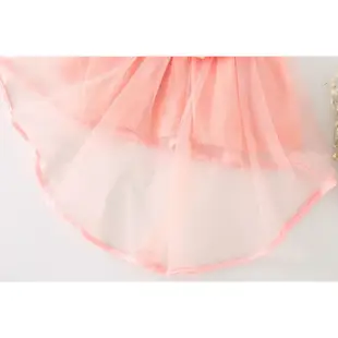 (零碼出清)蕾絲連身前短後長洋裝 橘魔法 Baby magic 現貨在台灣 女童【p0061133206493】