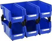 Wall Mounted Hanging Bins Plastic Stackable Storage Bins Parts Storage Organizer