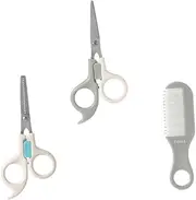 3 Sets Boys and Girls Hair Cutting Scissors Professional Thinning Scissors Baby Hair Scissor Set Safety Shears Hair Comb Storage Box