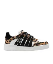Moschino Leopard Print Low-Top Sneakers 35 White