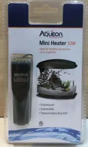 Aqueon Mini Fish Tank Heater 10 Watts Black