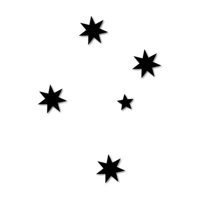 SOUTHERN CROSS Sticker Aussie Car Flag 4x4 Funny Ute #5603EN