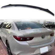Painted ABS Trunk Spoiler For Mazda3 BP Sedan 2019-2024 Deep Crystal Blue 42M (for: Mazda)