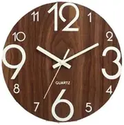 12inch 30cm Modern Digital Number Luminous Wall Clock 3D Silent Non Ticking Wall Clock (Style 2)