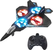 HOLYFUN Drone for Kids and Beginners RC Plane with Light, Remote Control Airplane Quadcopter Helicopter Auto Hovering, 3D Flip 3 Batteries (18 Mins), Great Gift Toy Boys Girls black