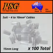 100 x 15mm size 3 wire cable marker sleeves holders carriers suit brady legrand