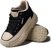 [Chouiss] Chunky Sneakers for Women,Platform White Mesh Dad Walking Shoes,Comfortable Breathable Casual Fashion Running Shoes