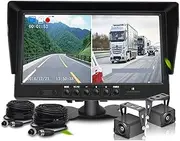 GPS Car Navigator, Car DVR 2 Cameras Lens 10.1 Inch Dash Camera Dual Lens with Rearview Camera Video Recorder Auto Registrator for Car Truck RV(D60AHD15)