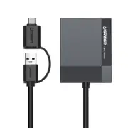 UGreen USB3.0 Multifuncation Card Reader with Type-C male 40754