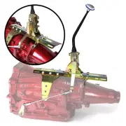 Deluxe Side Shift Transmission Shifter Kit w/ 12 Black Arm for Ford FMX