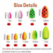 20PCS Fishing Foam Float Bobber Buoys Bullet Oval Floats Fly Fishing Pompano Rig