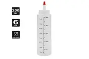 Vivva 6PCS 250ML Sauce Bottle Measuring Squeeze Crafts Bottle Condiment Mustard Dispenser