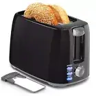 Toaster 2 Slice - Toaster Best Rated Prime Wide Slot 2 slice Toaster, 7 Black