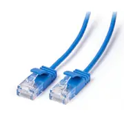 Connect Cable Ultra Slim Male CAT6 Network Ethernet Cable Connector 3m Blue
