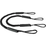 Sea-Dog 306206-1 Polyethylene Rubber Polyester Bungee Dock Line Black 6' - 7.5'