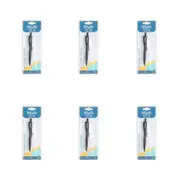 6PK Malli Sewing Iron-On Fabric/Garment Name Label & Pen Kit 5.5x1.5cm Black