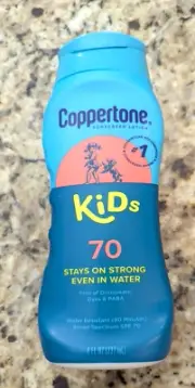 Coppertone Kids Sunscreen Lotion, SPF 70 Sunscreen for Kids, 8 Fl Oz exp 4/27
