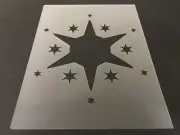 Snow Flake #4 Stencil 10mm or 7mm Thick, Christmas, Santa, Snow Flake, Holiday