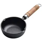 11/13Cm Cast Iron Mini Egg Frying Pan with Pour Spout Small Wok Milk Pan Butter