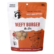 Mimi & Munch Wheat Free Mini Beefy Burger Dog Treat 180g