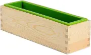 Rectangular Soap Silicone Loaf Mould Wood Box DIY Homemade Tools Nicole D0019
