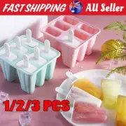 Silicone Ice Cream Mould Block 6 Cavity Frozen Molds Icy Pole Jelly Ice Lolly JQ