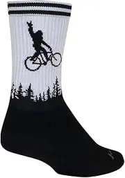 [SockGuy] Unisex Squatchit 6in Crew Athletic Cycling/Running Socks