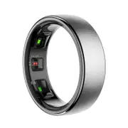 R10 SIZE 14 Smart Ring, Support Heart Rate / Blood Oxygen / Sleep / Multiple Sports Modes Silver
