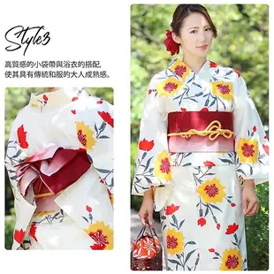 女性 腰封 和服腰帶 小袋帯 半幅帯 日本製 粉紅 漸層 23