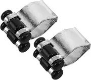 Happyyami 2 Pcs Pool Cue Clip Fishing Accessories Fishing Rod Holders Billiards Equipment Fishing Accessory Brackets Fishing Pole Pool Cue Storage Hanger Pool Stick Holder Plastic Silver