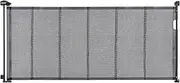 VEVOR Retractable Baby Gate, 34.2" Tall Mesh Baby Gate, Extends up to 76.8" Wide Retractable Gate for Kids or Pets, Retractable Dog Gates for Indoor Stairs, Doorways, Hallways, Playrooms, Black