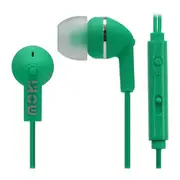 Moki Noise Isolation + Mic Earbuds - Green