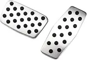 Pexorin Stainless Steel Car Pedal Cover, for Chevrolet Malibu 2012-2021 at MT Brake Cluth Pedals Covers Accessories Non-Slip Pedal Overlay(Black at)