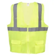 Cordova VS271P3XL Type R, Class II, Lime Mesh Surveyors Vest, Zipper Closure,...