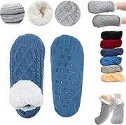 [CphZnf] Admissioni Thermal Socks, Admissioni Indoor Non-Slip Thermal Socks, Fleece-Lined Anti-Slip Thermal Slippers Socks