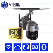 WIFI ULTRA HD 2K Solar Security Camera Alarm Smart Phone Human Detection