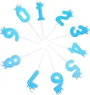 GLEAVI 10Pcs Birthday Candles with Crown Decoration Elegant Cake Topper for Birthday Party Wedding Graduation and Special Occasions Crown Design