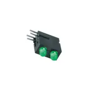 1801.8831 LED in housing green 3 mm number diodes: 2 20 mA Lens: diffuse, gre...