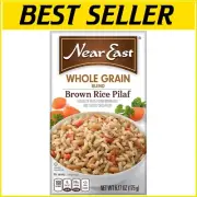 Healthy Brown Rice Pilaf with Orzo - 6 Oz Boxes - Fast Cooking Meal Solution