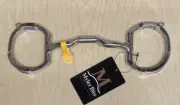 Myler Low Port Comfort Mouth Eggbutt Snaffle Bit with Hooks & Rings - 5" MB04