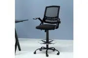 Artiss Office Chair Drafting Stool Mesh Chairs Black