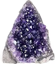 Deep Purple Project Amethyst Rock Crystal (250 Grams to 500 Grams) Raw Clusters from Uruguay Quartz Geode Plus: Premium Gift Box Included