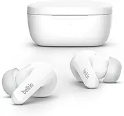 [Belkin] SOUNDFORM Flow, True Wireless Earbuds with Active Noise Cancellation, Wireless Charging, IPX5 Sweat and Water Resistant, USB C, 31 Hour Long Play Time, iPhone, Galaxy, Pixel and More