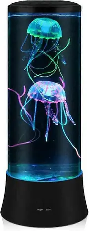 Novelty LED Lava Lamp with Jellyfish - 7 Colors - Aquarium Style Mood Lamp