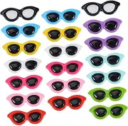 Vaguelly Elevate Your Style 20pcs Mini Sunglasses Charms for DIY Crafts Hairpin and Phone Case Decorations