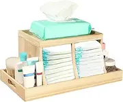 Three colors Diaper Caddy Organizer (Brown)