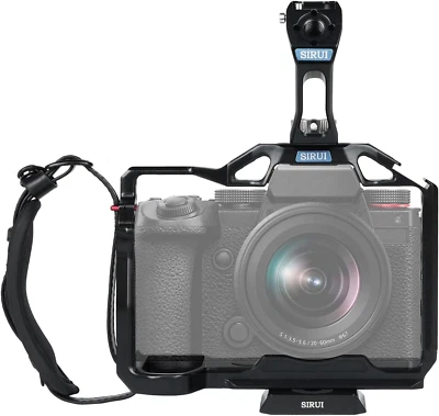 SIRUI Full Cage Kit with Top Handle for Panasonic LUMIX S5II/S5IIX, Arca-Swiss C