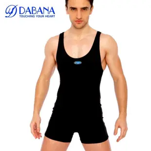 DABANA丹博娜男款連身運動背心型泳褲(D2017)黑色