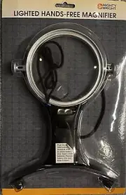 NEW Mighty Bright Lighted hands-free magnifier:1.5X magnification/4” #66510