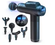 massage gun, 99 speeds, LCD touchscreen deep tissue massager